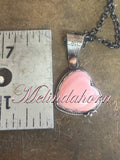 Pink heart  necklace