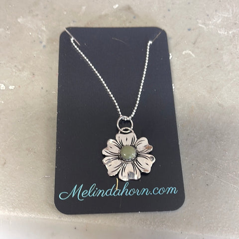3/4” western flower necklace