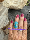 Oval Persian turquoise ring