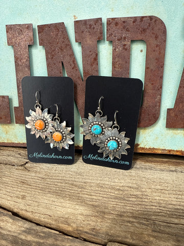 Sunflower Dangle Earrings