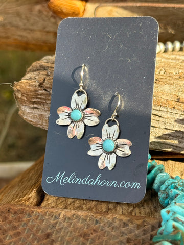 Sterling Dogwood earrings