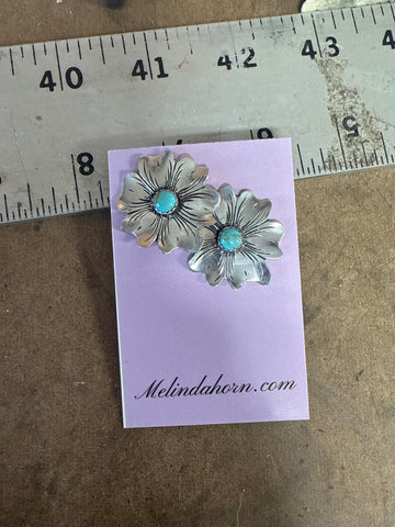 1 1/4” Western Flower Stud Earrings