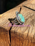 R117, #8 turquoise ring