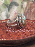 R78,#8 turquoise round ring