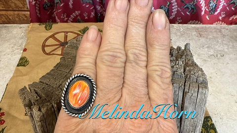R25,Orange spiny ring