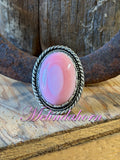 R42,size 9 pink conch ring