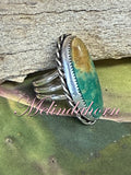 R182, Kingman turquoise ring