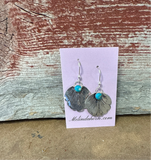 Live Edge Petal Flower Dangle Earrings