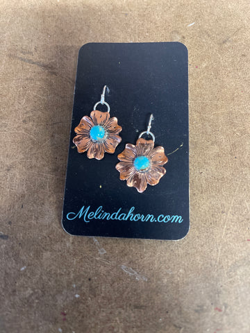 Western flower  earrings