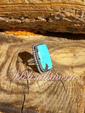 R178, Kingman turquoise ring