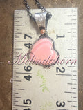 Pink heart  necklace
