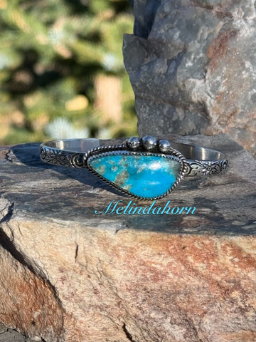 Kingman Blue Basin turquoise stacker bracelet