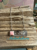 Sterling bar necklace