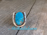 R132,Turquoise mountain ring