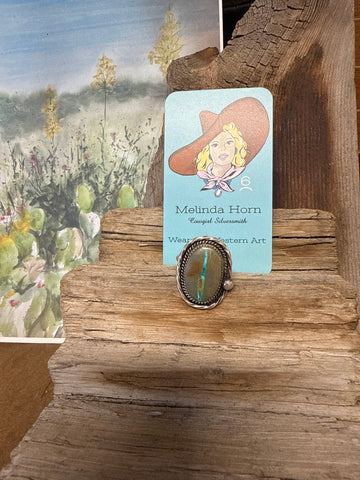 R12, Royston Ribbon turquoise ring