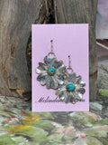 Kingman turquoise 1 1/4” western flowers