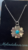 3/4” Western Flower necklace