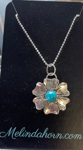 3/4” Western Flower necklace