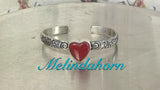 Red Rosarita heart baby bracelet