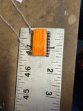 Orange spiny bar necklace