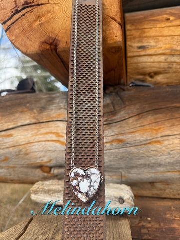 Wild Horse heart necklace