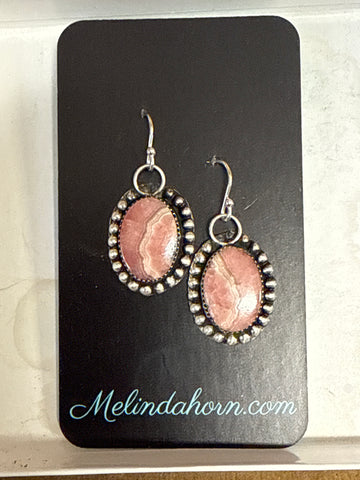 Rhodochrosite earrings