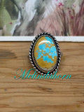 R6, Royston ribbon turquoise ring