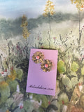 3/4” Sterling Silver Western Flower stud earrings