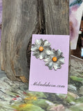 1 1/4” Western Flower Stud Earrings