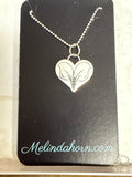 Engraved heart necklace