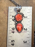 Red Rose Kachina necklace