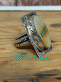 R154, Royston Ribbon turquoise ring