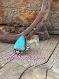 R182, Kingman turquoise ring