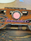 R101, Pink Conch size 8 ring