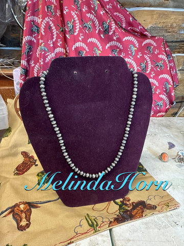 Utah sterling beaded necklace