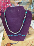 17” Copper & Sage necklace