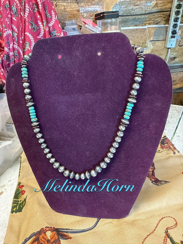 17” Copper & Sage necklace