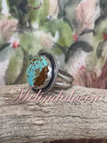 R175,#8 turquoise ring