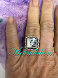 R147, White Buffalo square ring