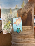 R10, Kingman Hardy Pit turquoise ring