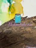 R183, size 8 Kingman turquoise ring