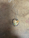 Royston Ribbon heart necklace