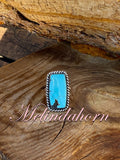 R178, Kingman turquoise ring