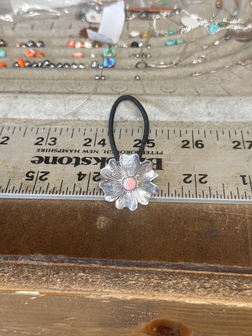S/S Western flower ponytail tamer