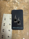 Onyx Square Dotted earrings