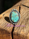 R117, #8 turquoise ring