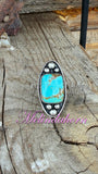 R114,Kingman turquoise size 8 ring