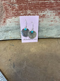 Live Edge Petal Flower Dangle Earrings