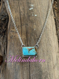 #8 turquoise bar necklace