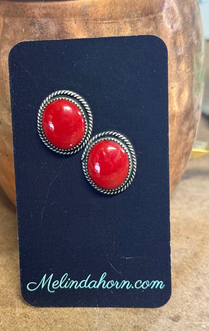 Red Rosarita studs